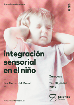 cartel Integración sensorial en el desarrollo del niño